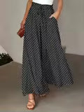 Pantalón Desahogado de Tiro Alto
