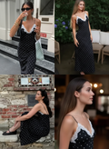 Vestido Lunares Elegante