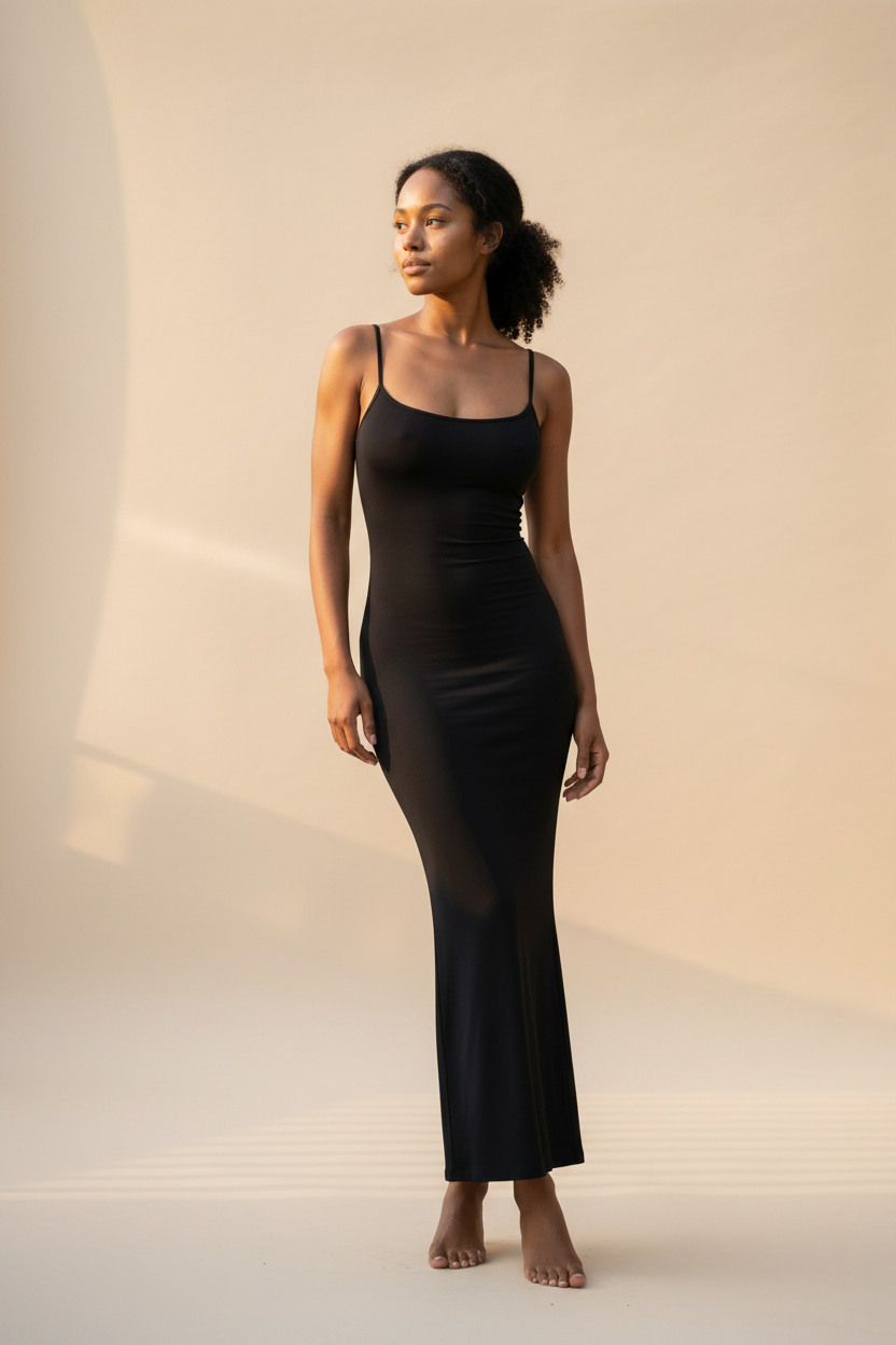 Gala · Vestido Largo de Fiesta — Negro — editorial