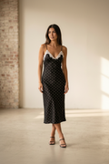 Dolce · Vestido de Lunares — Negro — editorial